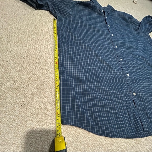 LL BEAN Mens Blue Plaid Long Sleeve Button Down Size XXL Tall Wrinkle Resistant - Picture 10 of 10